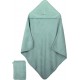 Aqua Eveil Et Nature Cape De Bain Et Gant 75x75 Cm Coton Bio Aqua