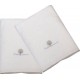 NC Eveil Et Nature Lot De 2 Serviettes Éponge 50x90 Cm Coton Bio Ecru