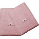 NC Eveil Et Nature Lot De 2 Serviettes Éponge 50x90 Cm Coton Bio Rose