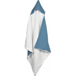 Cape De Bain Bébé absorbant 75x75cm Bleu Foncé