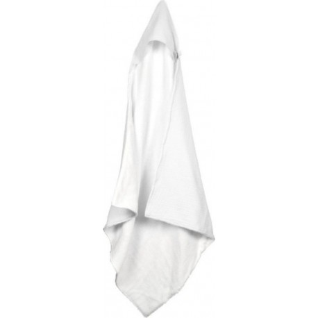 Cape De Bain Bébé absorbant 75x75cm Blanc