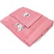 NC Set Gant & Drap De Douche chaton 70x130cm Rose