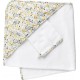 Cape De Bain Et Gant En Coton Blanc