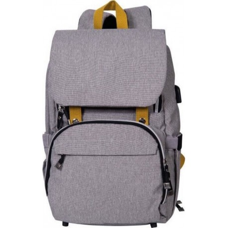 NC Baby On Board Sac A Dos A Langer Freestyle Yellowstone Gris/moutarde