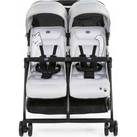 NC Chicco Ohlala Twin Poussette Double 2 Siège(s) Argent