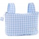 NC Sac Organisateur Pour Poussette De Bébé Mi Bollito Bleu Vichy 15 X 18 X 45 Cm