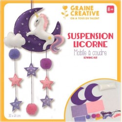 NC Je Fabrique Mon Mobile Bébé Licorne Coffret Diy