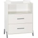 NC Babyprice Joy Gris Commode 2 Portes Et 1 Niche