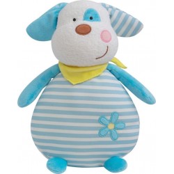 Luminou Chien Bleu Peluche Lumineuse Naturelle Fonctionne Sans Pile Et 30 Cm