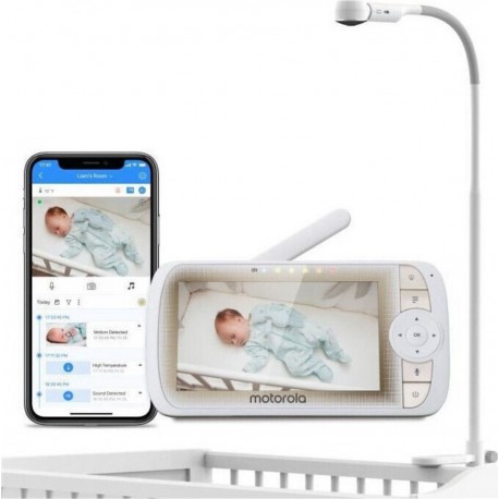 Ecran Ecoute Bébé Vm 65 Connect 2en1 Wifi Sur Tel + Video 5 Avec Pied