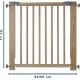 NC Nordlinger Pro Barriere De Sécurité Enfant Oleane 8 80 A 85 Cm Bois Amovible Fixation Par Pression 4 Points