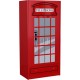 NC Armoire 2 Portes Cabine londres 190cm Rouge