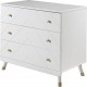 Commode Enfant 3 Tiroirs billy 100cm Blanc