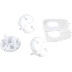 Lot De 6 Cache-prises sécurité Bébé 3cm Blanc