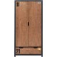 NC Armoire 2 Portes alex 200cm Marron & Noir