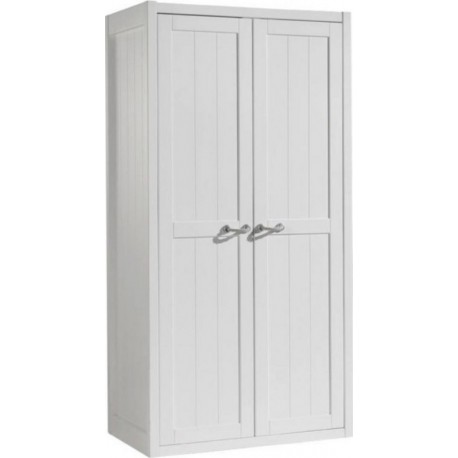 Armoire 2 Portes lewis 200cm Blanc