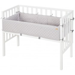 ROBA Lit cododo roba Style 2 en 1 – Incl. matelas, tour et barrière de lit – Blanc