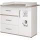 ROBA Commode Moritz – Incl. table à langer – 2 cadres photo – Blanc / Décor orme