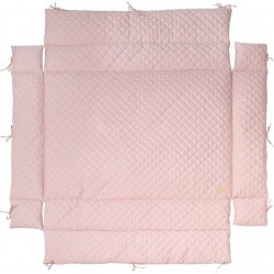 ROBA Tapis de parc bébé roba Style – 75 x 100 à 100 x 100cm – Rose