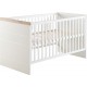 ROBA Lit Bébé Évolutif Nele – 70 x 140cm – Convertible – Réglable en hauteur