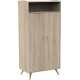 NC Armoire 2 Portes 1 Niche Access Bois De Chêne