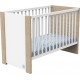 Lit Bébé 60x120 Antonin Bois Et Blanc