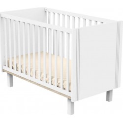 Lit Bébé 60x120 Eléonore Blanc