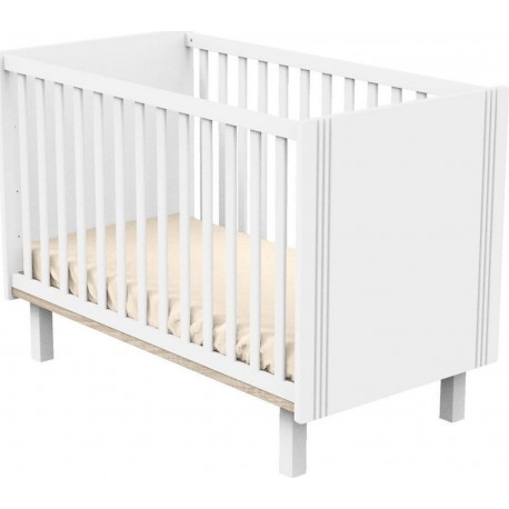 Lit Bébé 60x120 Eléonore Blanc