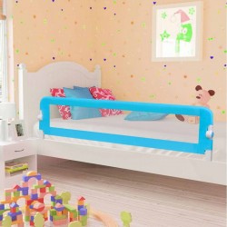 NC Barrière De Sécurité De Lit D'enfant Bleu 180x42 Cm Polyester Vidaxl