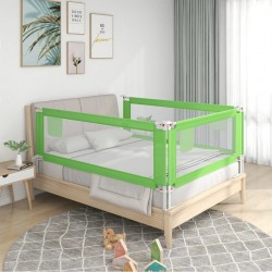 NC Barrière De Sécurité De Lit D'enfant Vert 140x25 Cm Tissu Vidaxl