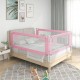 NC Barrière De Sécurité De Lit D'enfant Rose 160x25 Cm Tissu Vidaxl