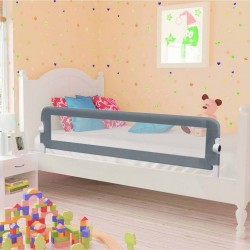 NC Barrière De Lit Enfant Gris 150x42 Cm Polyester Vidaxl