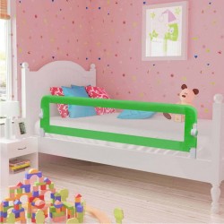 NC Barrière De Sécurité De Lit D'enfant Vert 120x42 Cm Polyester Vidaxl