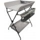 NC Webaby Table À Langer Pliante En Acier Noir Et Gris