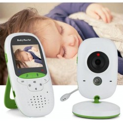 Babyphone Camera Sans Fil Avec Vision Nocturne Et Parle-retour Blanc Yonis