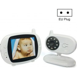 NC Babyphone Camera 3.5 Pouces Vision Nocturne Moniteur Température Sans Fil Eu Plug Yon