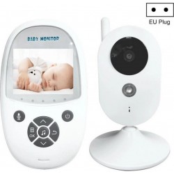 NC Babyphone Camera Vision Nocturne Intercom Musique Écran Lcd Température Eu Plug Yonis