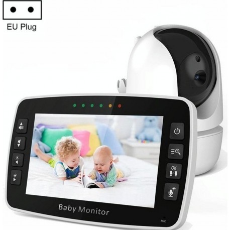 NC Babyphone Camera Vision Nocturne Écran 4.3 Pouces Audio Bidirectionnel 16h Autonomie