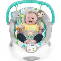 Bright Starts Transat Bébé Jungle Vines, Vibrations Apaisantes, Barre De Jouets Amovible, Des La Naissance