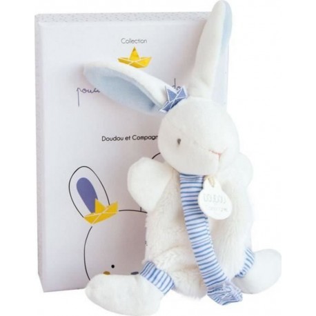 NC Doudou Et Compagnie Lapin Matelot Doudou Avec Attache Tétine