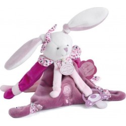 NC Doudou Et Compagnie Cerise Et Petit Chou Attache-sucette Velcro Cerise Le Lapin