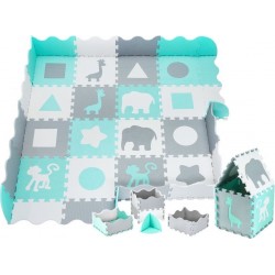 NC Moby-system Tapis De Puzzle Bébé En Mousse Eva 150*150*1 Cm Sans Odeur & Polluants