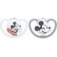 NC Nuk Lot 2 Sucettes Space Mickey 18-36 Mois