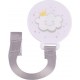 Attache Sucette Universelle nuage Blanc & Gris