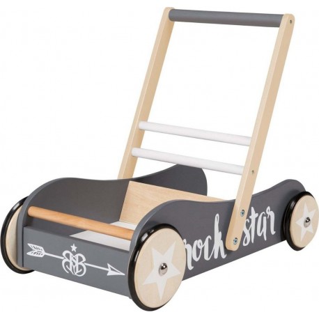 ROBA Chariot pour bébé Rock Star Baby 3 – Avec frein – Gris/Naturel