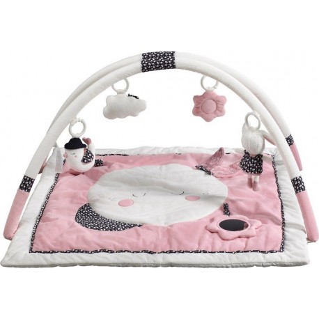 NC Tapis D'éveil Bébé Lune 77x79cm En Polyester Rose