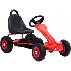 NC Kart À Pédales Avec Pneus Rouge Vidaxl