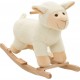 Mouton À Bascule Peluche 78x34x58 Cm Blanc Vidaxl