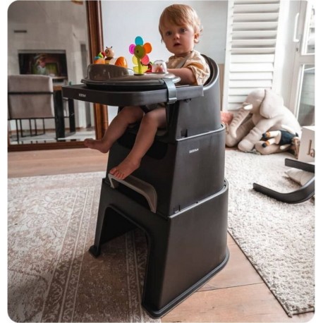 NC Chaise Haute Pour Enfants 5 En 1 Quuby Noir Deryan