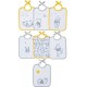 Disney Winnie Lot De 7 Bavoirs Naissance 20 X 25 Cm